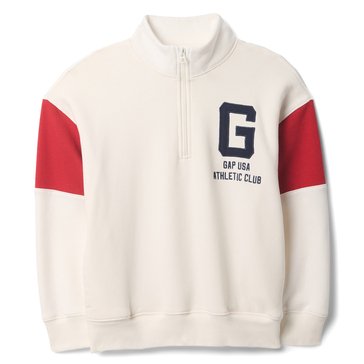 Gap Big Boys' International Arm Stripe Half Zip Sweatshirt