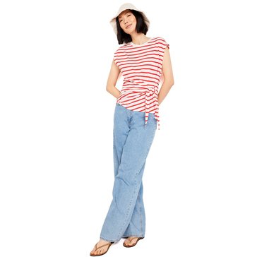 Old Navy Women's Short Sleeve Side Tie Top