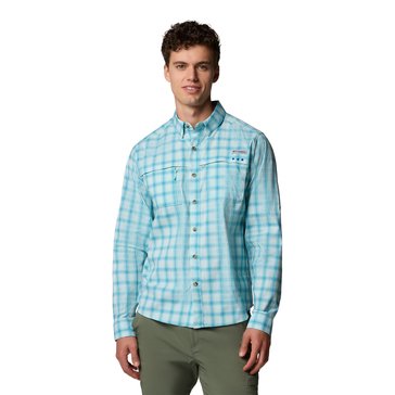 Columbia PFG Men's Wild Cast Performance Yarn Dye Long Sleeve Shirt