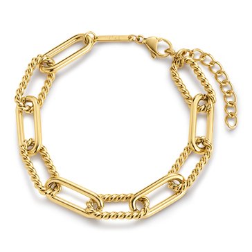 D. Louise Statement Rope Paperclip Bracelet