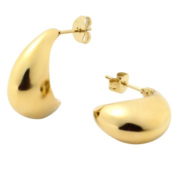 D. Louise Curved Midi Hoop Earrings