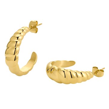 D. Louise Valencia Hoop Earrings