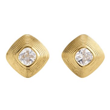 D. Louise Bezel Statement Stud Earrings