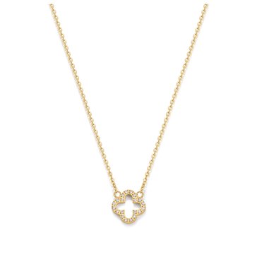D. Louise Pave Clover Necklace