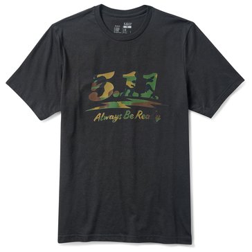 5.11 Men's Woodland Moto Camo Logo Tee