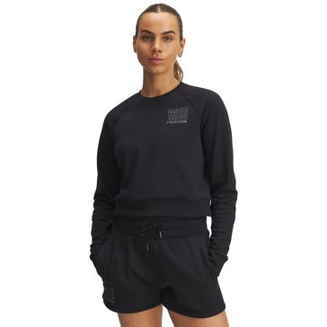 Under Armour Women's Rival Freedom Crop Crew Tee 