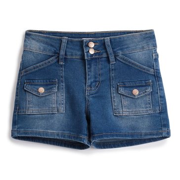 YMI Big Girls' Low Rise Pork Chop Pocket Denim Shorts