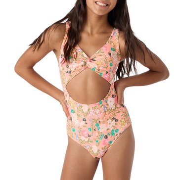 O'Neill Big Girls' Kelly Floral Twisted One Piece Swimsuit