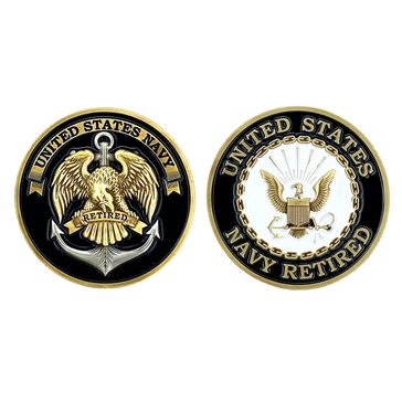 Navy Pride Sun Retired 2 Coin
