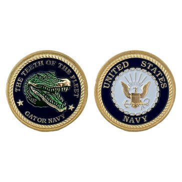 Navy Pride Gator Navy 2 Coin