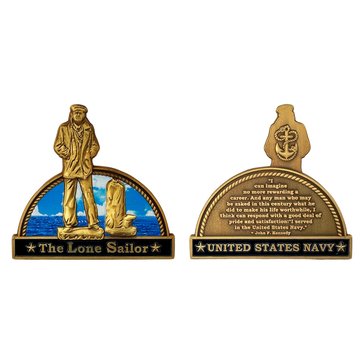 Navy Pride Lone Sailor 2 Coin