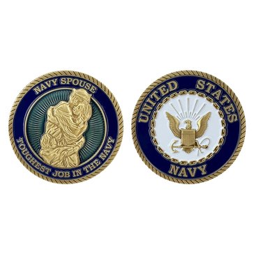 Navy Pride Navy Spouse 2 Coin