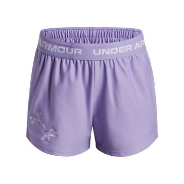Under Armour Big Girls' Tech Play Filled Logo Shorts