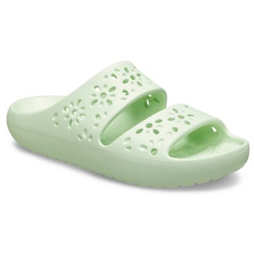 Crocs Women's Classic Floral Cut Out Sandal