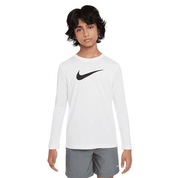 Nike Big Boys' High Brand Read Swoosh Long Sleeve Tee