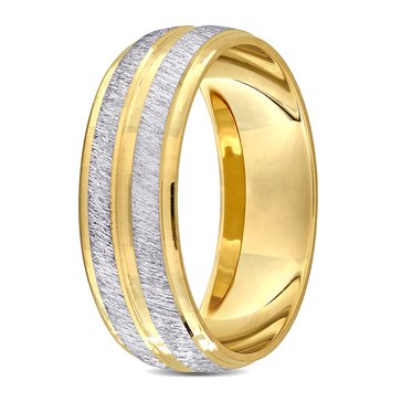 Sofia B. Men's 6mm Two-Tone Wedding Band