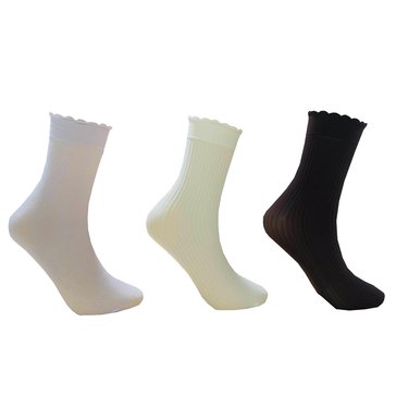 Legale Women's Textured Anklets 3-Pack