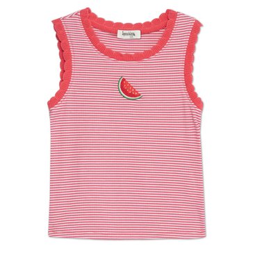 Speechless Big Girls' Stripe Watermelon Tank Top