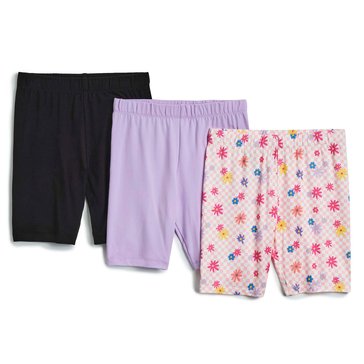 Sweet Butterfly Little Girls' Checkered Bike Shorts 3-Pack