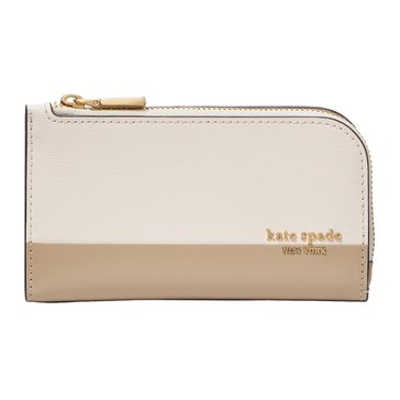 Kate Spade New York Devin Colorblocked Saffiano Leather Small Slim Bifold Wallet
