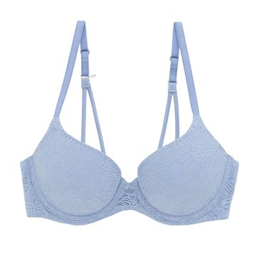Aerie Women's Sunnie Bloom Lace Demi Push Up Bra