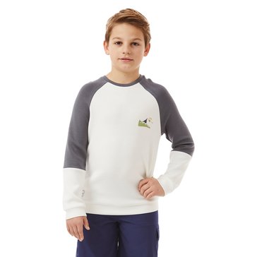 3 Paces Big Boys' French Terry Crew Outdoor Sweatshirt