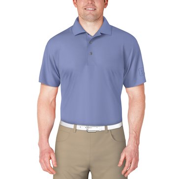 PGA Tour Men's Short Sleeve Airflux Solid Mesh Polo 
