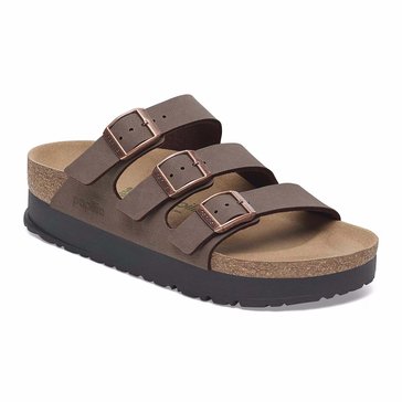 Papillio by Birkenstock Women's Florida Platform Flex Vegan Birkibuc Sandal