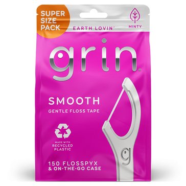 Grin Oral Care Smooth Gentle Floss Picks 150 COUNT