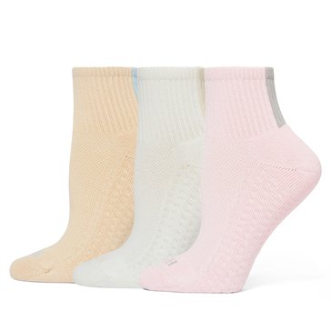 Hue Women's Air Cushion Mini Crew Socks 3-Pack 