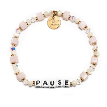 Little Words Project Pause Beaded Stretch Bracelet
