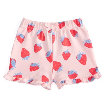Wanderling Baby Girls' French Terry Strawberry Short
