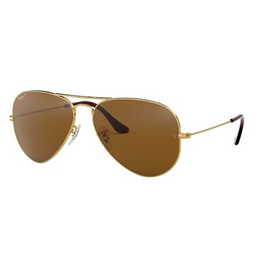 Ray-Ban Unisex Aviator Large Polarized Sunglasses