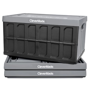 CleverMade Collapsible 62L Storage Bin with Lid
