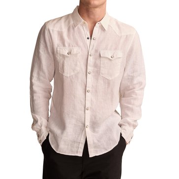 Lucky Brand Men's Linen Masa Western Shirt