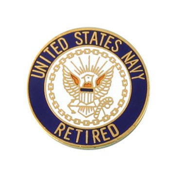 Mitchell Proffitt USN Retired Lapel Pin