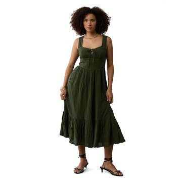 AE Women's Catie Corset Midi Dress
