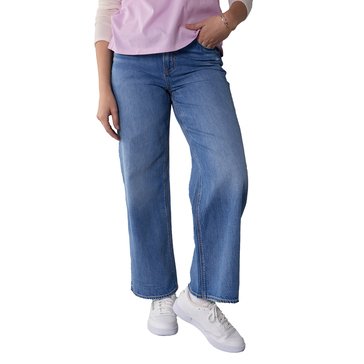 AE Women's Dreamy Drape Stretch Super High-Waisted Baggy Wide-Leg Jean