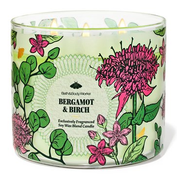 Bath & Body Works Bergamot /Birch 3-Wick Candle