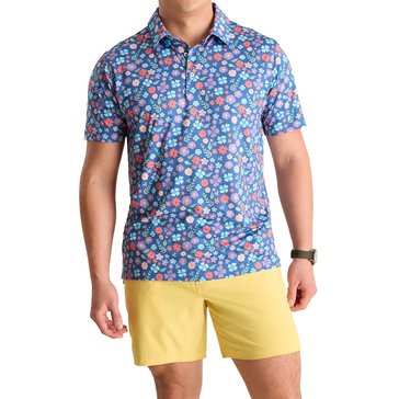 Chubbies Men's Short Sleeve The Spring Pedal Performance Polo Shirt