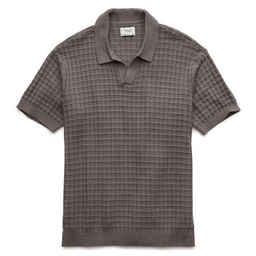 AE Men's Basketweave Sweater Polo Shirt