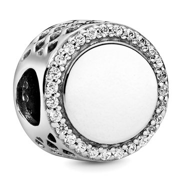 Pandora Engravable Button Charm