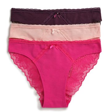 Real Women's Lace Black Bikini 3-Pack