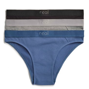 Real Women's Seamless Ribbed Bikini 3-Pack