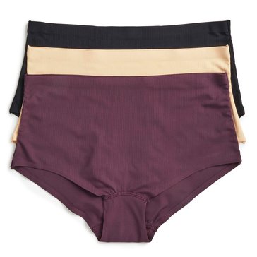 Real Women's Ribbed Laser Shortie 3-Pack