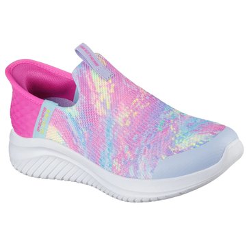 Skechers Little Girls Ultra Flex Print Sneaker