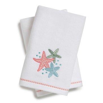 Caro Home Starfish Trio Embroidered Hand Towel