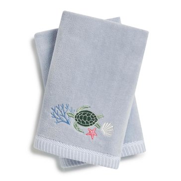 Caro Home Sea Life Turtle Hand Towel