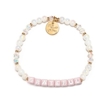Little Words Project Grateful Beaded Stretch Bracelet