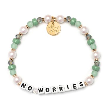 Little Words Project No Worries Beaded Stretch Bracelet